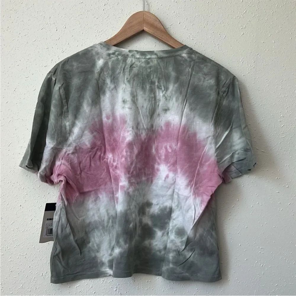 New Reef HURRICONE • CROPPED SS CREW Tie-Dye Cotton Tee Size L - Picture 2 of 7